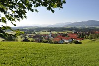 Ortsteil Schwarzenberg mit Panorama Oy-Mittelberg