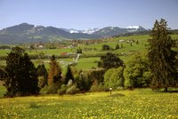 Ortsteil Oy mit Panorama Hintergrund Oy-Mittelberg